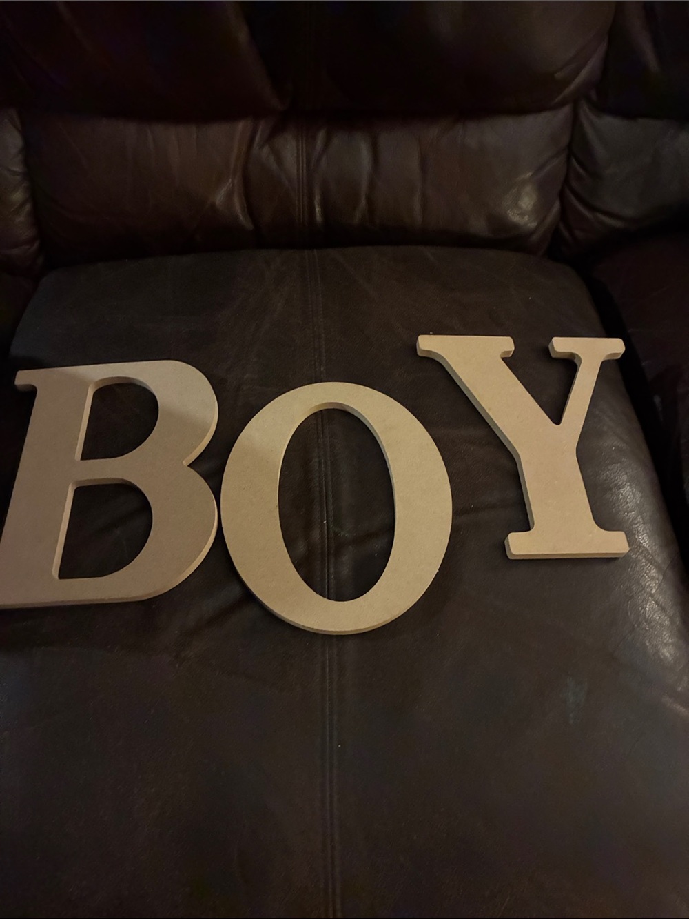 BOY Wall Letters - Neutral Beige Home Wall Decor